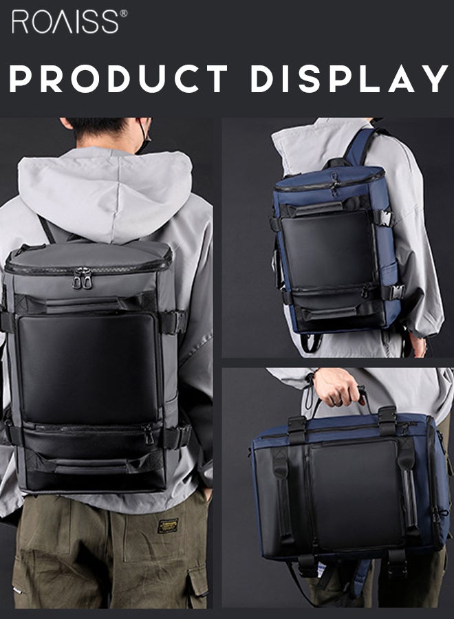roaiss Extra Large Capacity Backpack Men'S Daily Business Travel Multifunctional Waterproof School Bag Business Travel Handbag Fitness Crossbody Bag  - Image 2