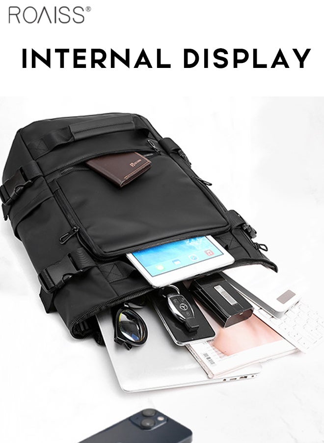 roaiss Extra Large Capacity Backpack Men'S Daily Business Travel Multifunctional Waterproof School Bag Business Travel Handbag Fitness Crossbody Bag  - Image 5