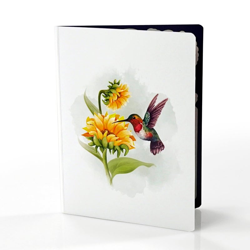 CUT POPUP.COM CUTPOPUP Birthday Card Pop Up, 3D Pop-up Greeting, Mother's Day, Birthday Card for Women (Hummingbird Sunflower) - Image 4