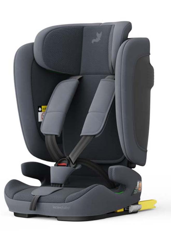 Leclercbaby EVO Pro Foldable i-Size ISOFIX Car Seat, 76-150 cm – Dark Grey - Image 1