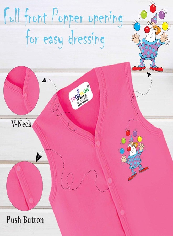 Toddylon New Born Baby Clothes Jhabla Set with Non Padded Single Layer Nappy | Baby Dress | Front Open Shirt | Nappies | Cotton | Clothing Set | Sleepwear | Gift Combo | Boys & Girls (0-6 Months) - Image 4