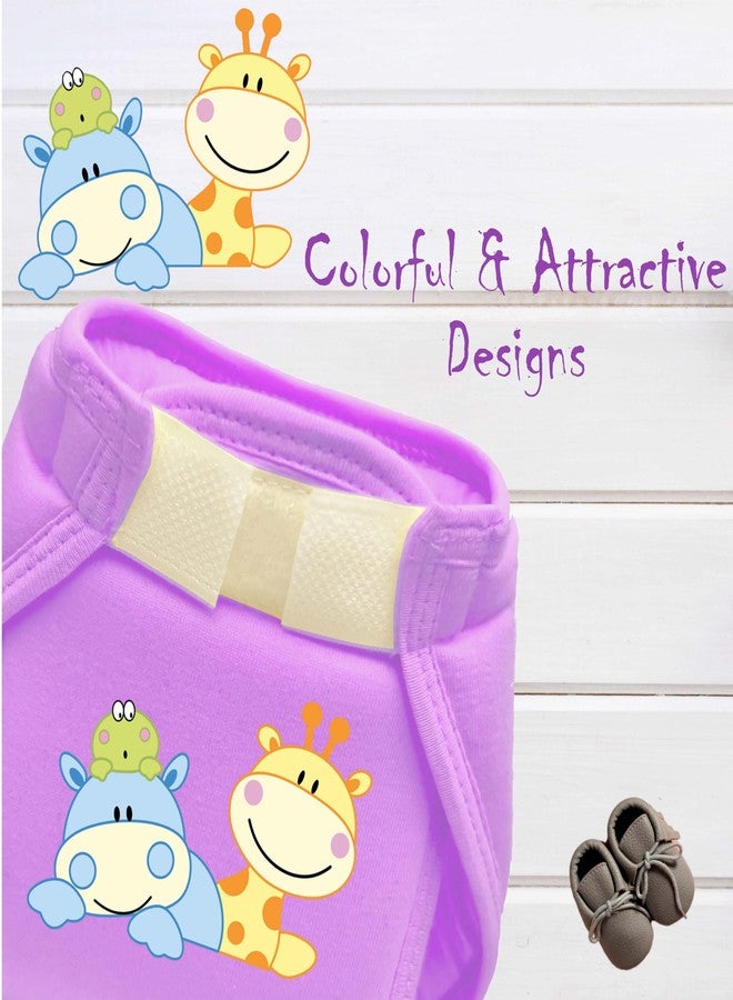 Toddylon New Born Baby Clothes Jhabla Set with Non Padded Single Layer Nappy | Baby Dress | Front Open Shirt | Nappies | Cotton | Clothing Set | Sleepwear | Gift Combo | Boys & Girls (0-6 Months) - Image 5