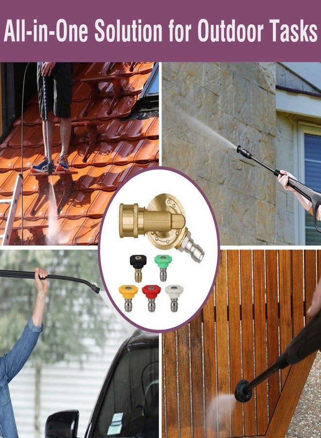 Napredak gutter cleaning tool with pressure washer tips, pivoting coupler 240 degree 7 adjustable angles 1/4 quick connect, 4500 PSI - Image 5