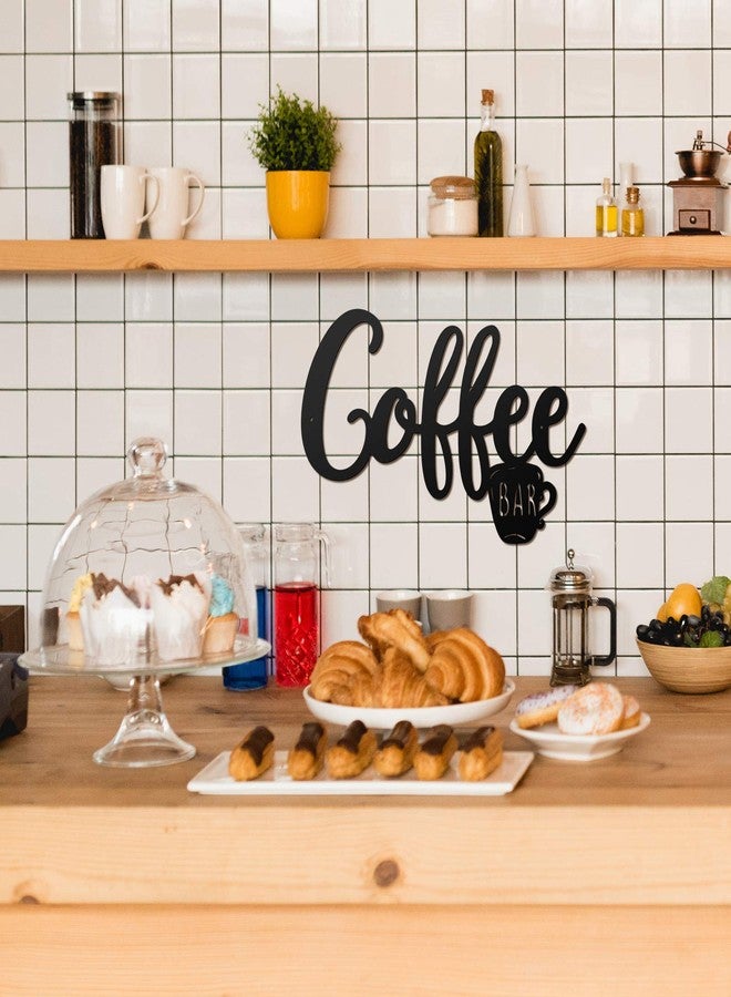 Hotop Pot Head Hanging Sign But First Metal Sign Coffee Station Metal Letter Sign Coffee Word Art Farmhouse Kitchen Wall Decor (Simple Style) - Image 4
