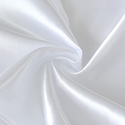Coldwind Satin Crib Sheet Soft & Silky Fitted Crib Mattress Sheet (52"x28"x8") for Boys and Girls, Baby Crib Sheets for Standard Crib Mattress, Silk Crib Sheets for Baby Hair and Skin White Crib Sheets - Image 2