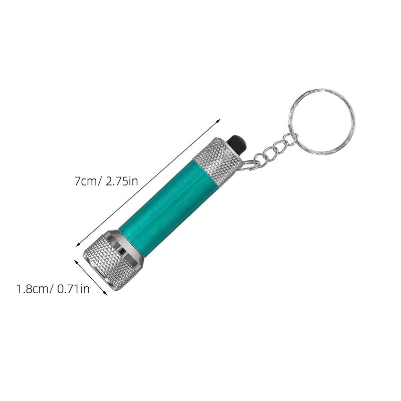 Portable Mini LED Keychain Flashlight 8 Pack Metal Alloy Torch for Camping Hiking Fishing - Image 3
