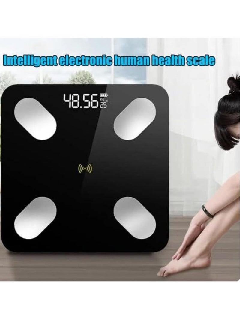 ELTRAZONE Household Body Fat Scale, Accurate BMI Measurement for Weight Loss, Fitness Goals & Health Tracking, Digital Bathroom Scale with High Precision Sensors, Easy-to-Read LCD Display - Image 3