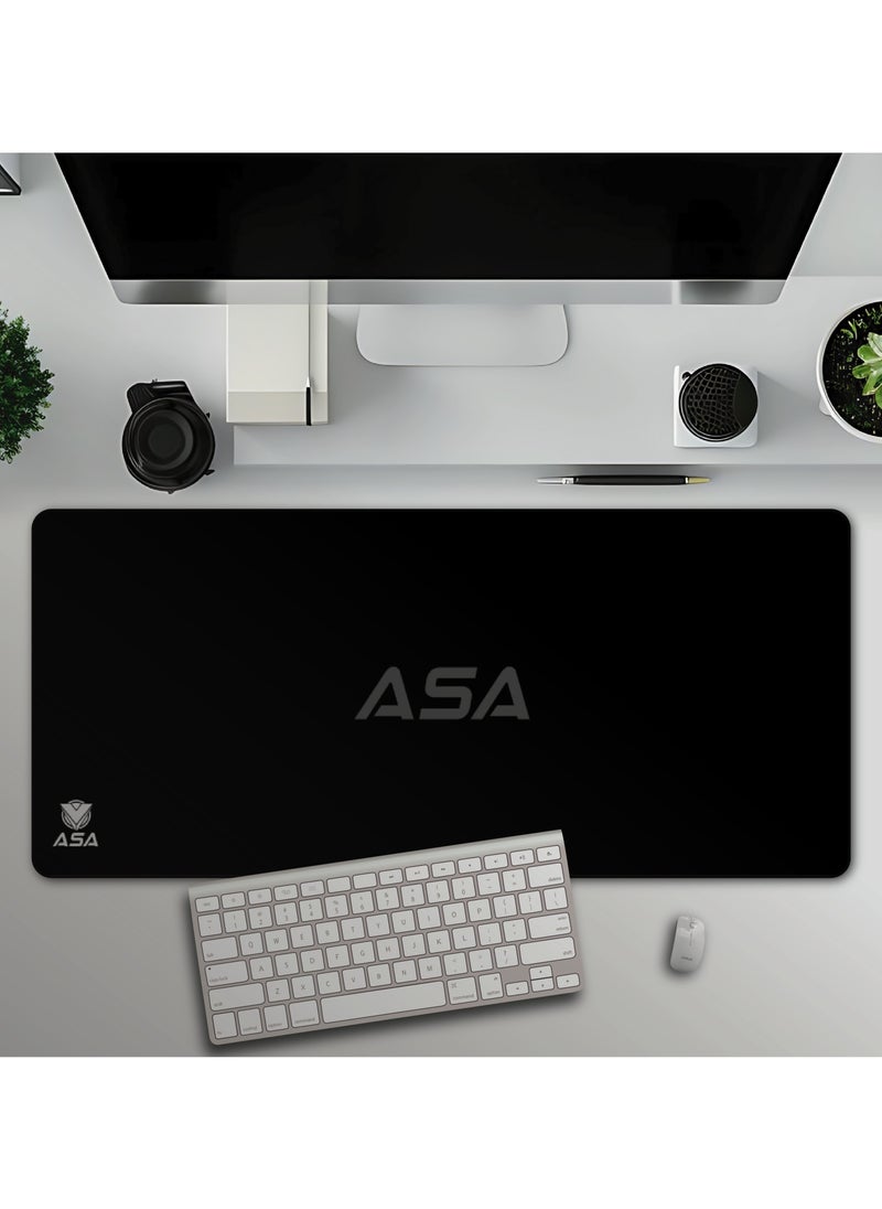 ASA - Extended Mouse Pad 90x40cm Non-Slip Rubber Base with Stitched Edges, Smooth Cloth Surface, Waterproof - Image 1