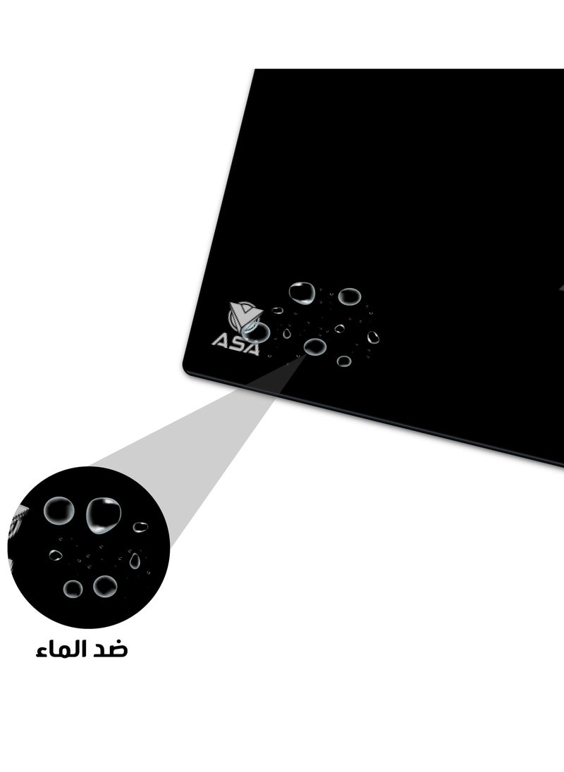 ASA - Extended Mouse Pad 90x40cm Non-Slip Rubber Base with Stitched Edges, Smooth Cloth Surface, Waterproof - Image 1