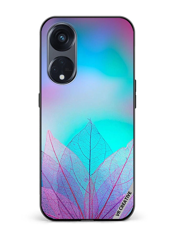 VR CREATIVE Protective Case Cover For Oppo Reno8 T 5G Flower Design Multicolour - Image 1
