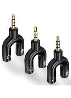 SANMUGEED 3-Pack 3.5mm Audio Jack to Headphone and Microphone U Splitter Converter Adaptor  - Image 1