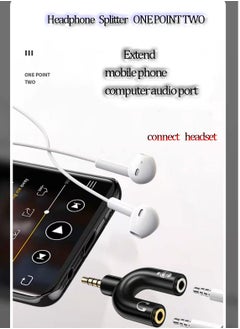 SANMUGEED 3-Pack 3.5mm Audio Jack to Headphone and Microphone U Splitter Converter Adaptor  - Image 3