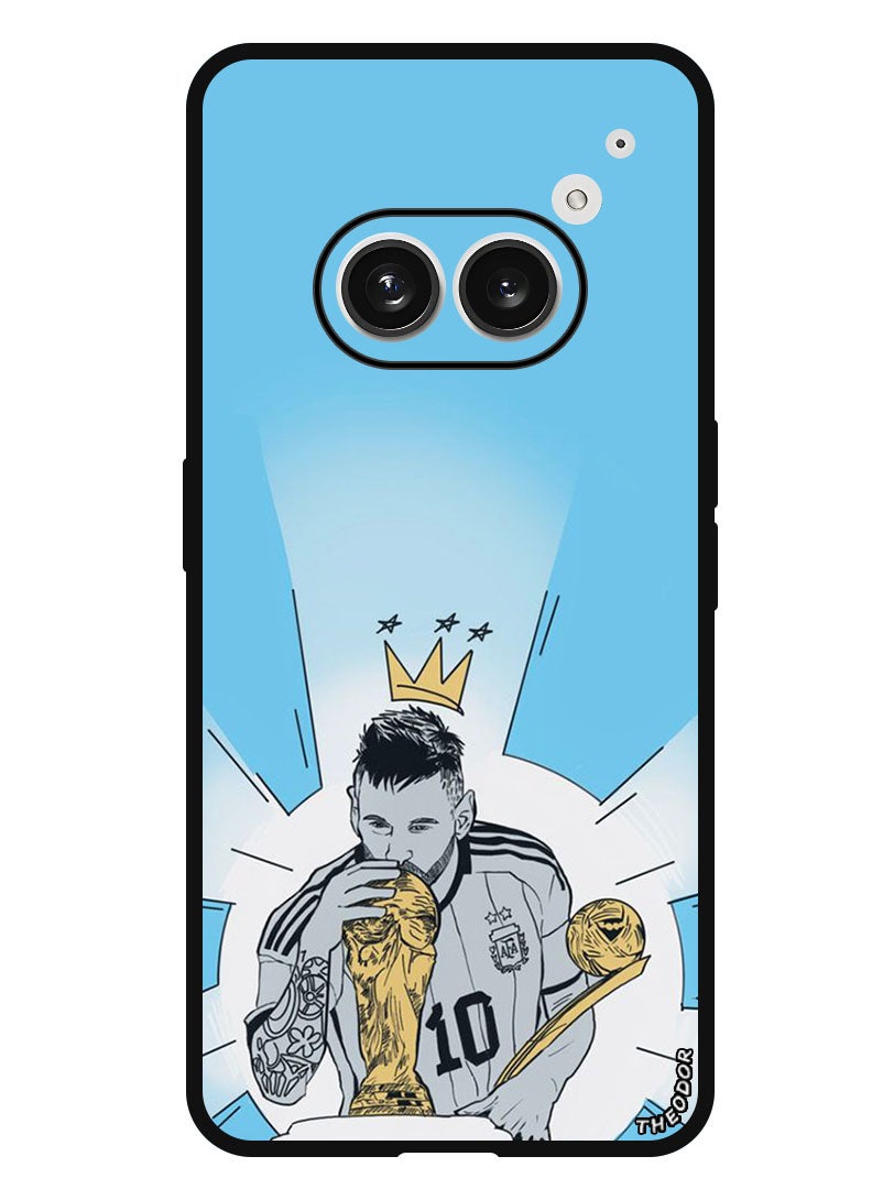 Theodor Protective Case Anti Scratch Shock Proof Bumper Cover For Nothing Phone (2a) Messi Kiss WC - Image 1