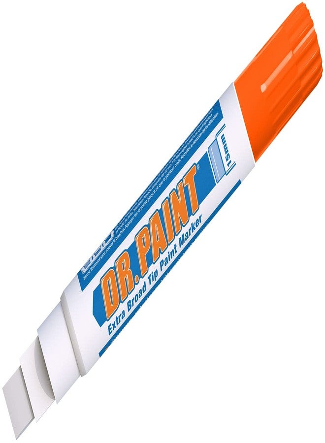 U-Mark DR. Paint Extra Large Paint Marker, 15 mm Tip, Orange (Pack of 6) 10887