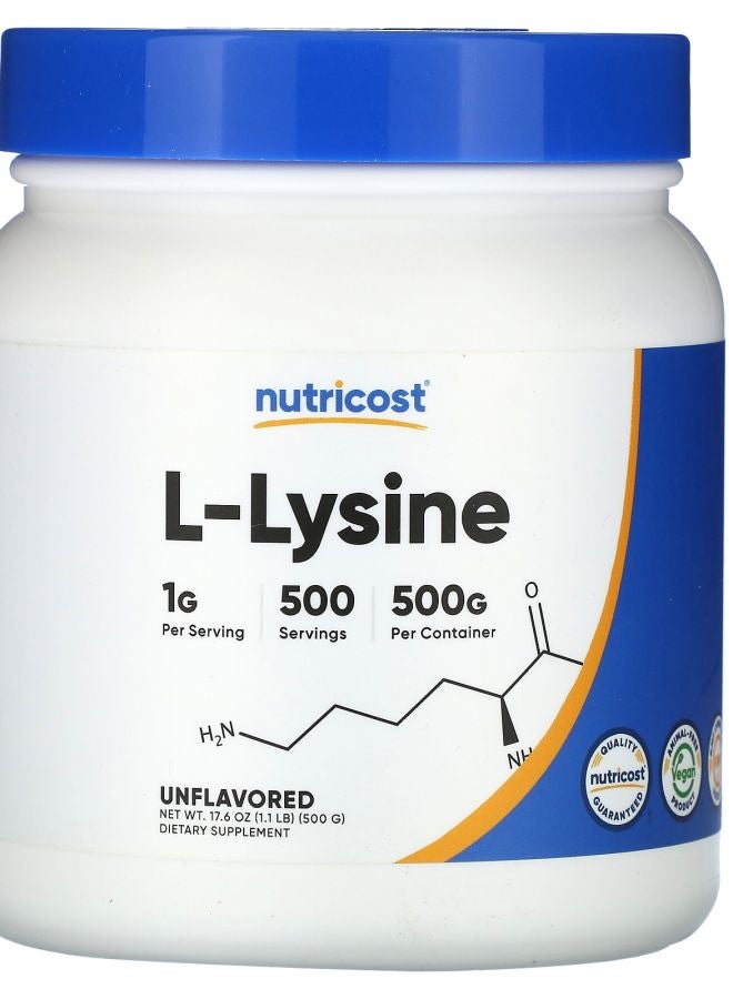 L-Lysine Unflavored 17.6 oz (500 g)