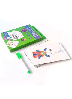 Adora Adora Reusable Wipe and Clean Card Book Activity : Write and Practice Number 1-100 | Includes Marker & 27 Pcs Cards  - Image 2