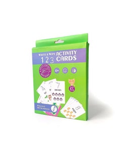 Adora Adora Reusable Wipe and Clean Card Book Activity : Write and Practice Number 1-100 | Includes Marker & 27 Pcs Cards  - Image 1