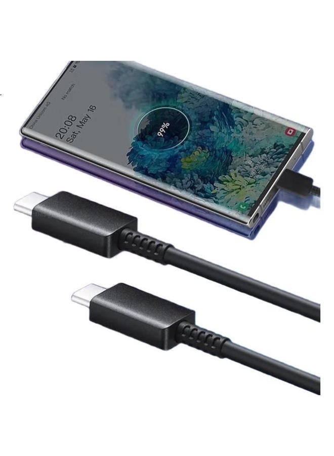 Trendsetter Compatible With Samsung Data Cable, Dual Type-C Charging Cable, 45W Fast Charging, For S24/Note20/S23/S20/S21/S22/Ultra/A54/Zflip3/4/5 - Image 1