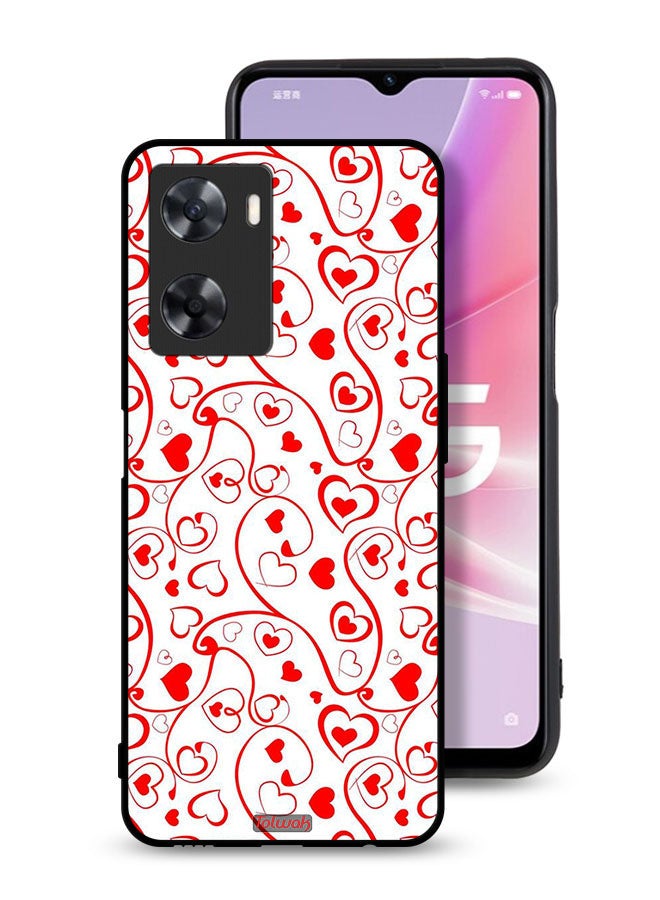 Tolwak Oppo A77s Protective Case Cover Hearts Pattern - Image 1