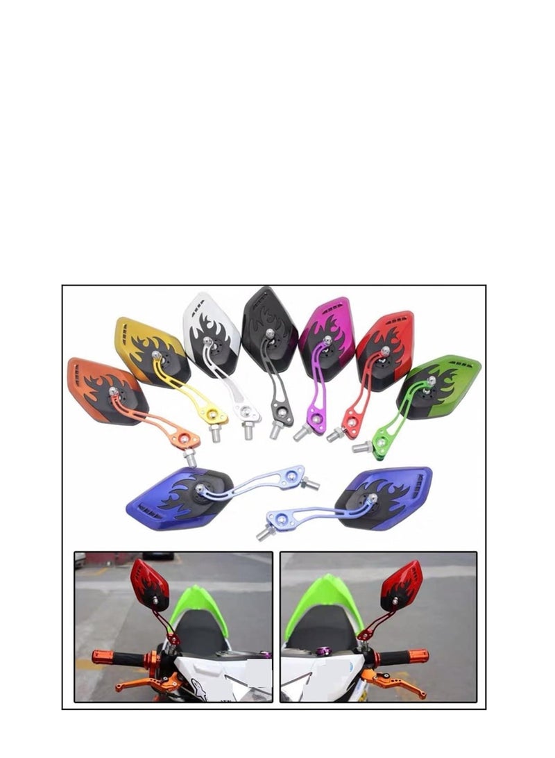 Motorcycle Mirror Set Rearview Mirrors, Random Color Selection - Image 1