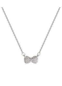 Silver Bow Element Necklace