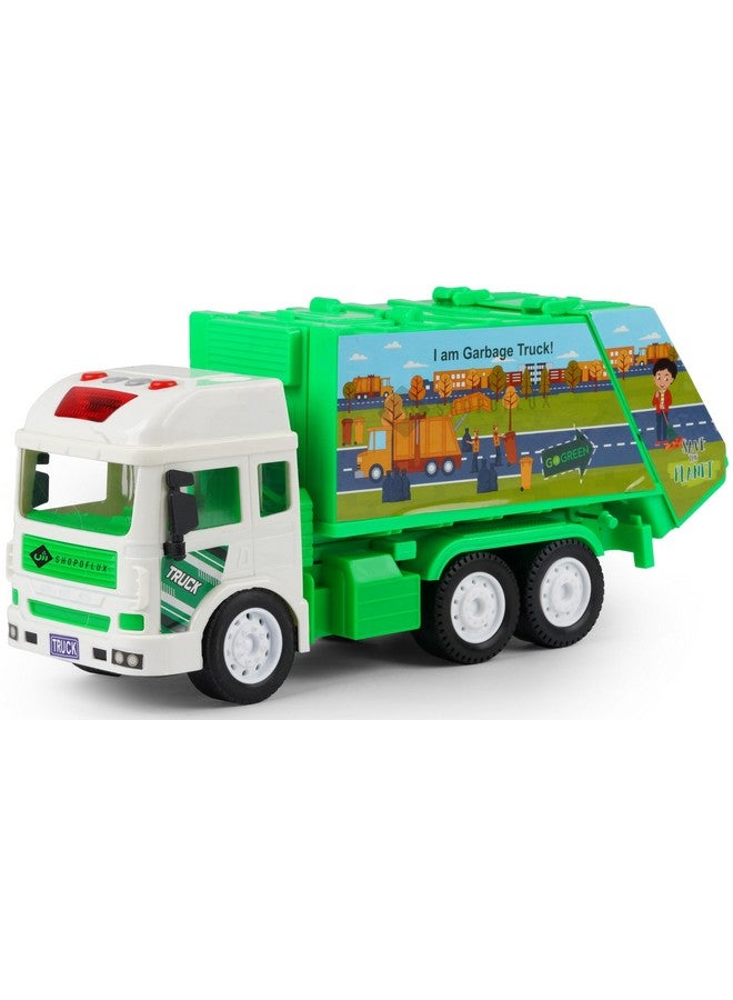 Shopoflux SHOPOFLUX Construction Garbage Truck Toy With Light & Sound, Friction Powered City Clean Up Push and Go Toy for Kids, Boys and Girls Aged 3+ Year  - Image 1