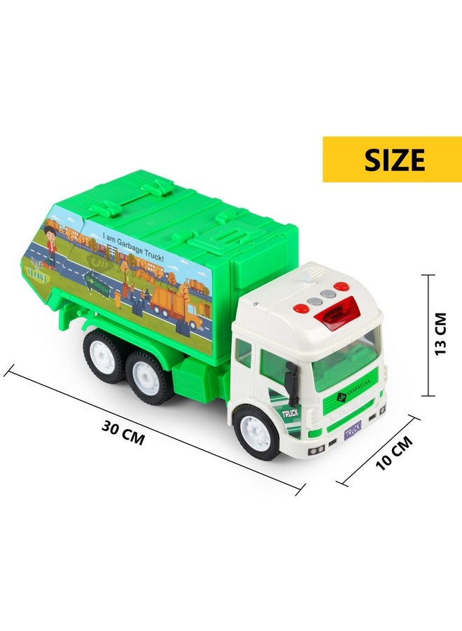 Shopoflux SHOPOFLUX Construction Garbage Truck Toy With Light & Sound, Friction Powered City Clean Up Push and Go Toy for Kids, Boys and Girls Aged 3+ Year  - Image 3
