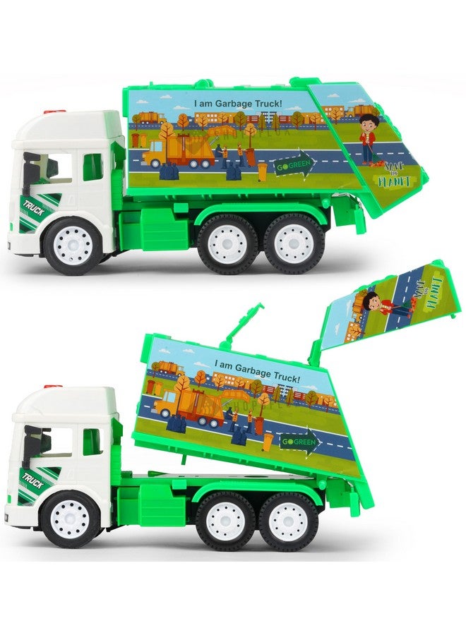 Shopoflux SHOPOFLUX Construction Garbage Truck Toy With Light & Sound, Friction Powered City Clean Up Push and Go Toy for Kids, Boys and Girls Aged 3+ Year  - Image 4