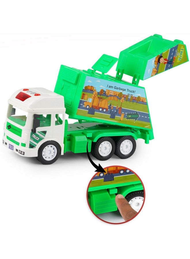 Shopoflux SHOPOFLUX Construction Garbage Truck Toy With Light & Sound, Friction Powered City Clean Up Push and Go Toy for Kids, Boys and Girls Aged 3+ Year  - Image 2
