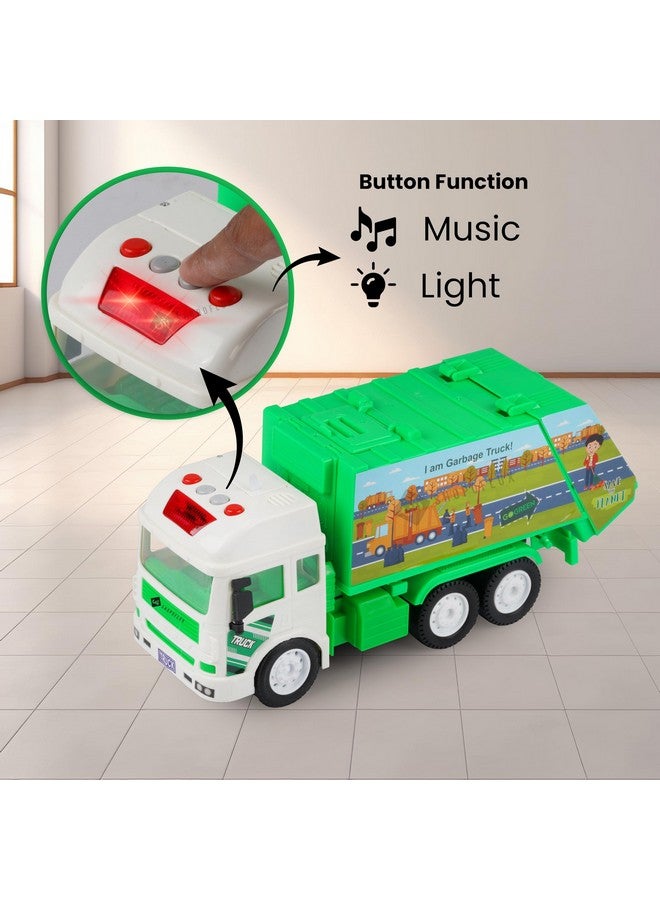 Shopoflux SHOPOFLUX Construction Garbage Truck Toy With Light & Sound, Friction Powered City Clean Up Push and Go Toy for Kids, Boys and Girls Aged 3+ Year  - Image 5