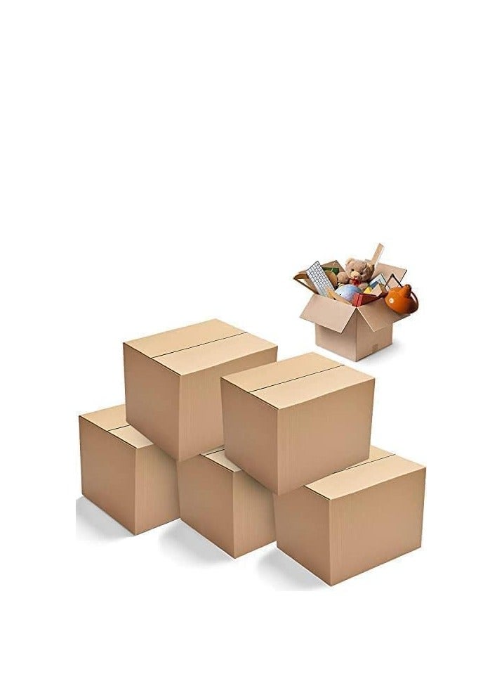 [10 PACK] CARGO BOX FOR SHIPPING, (45x32x23) PACKING BOXES SMALL SIZE, BROWN CARTON BOX, HOUSE SHIFTING BOXES, CARDBOARD STORAGE BOX ORGANAIZER, SET OF 10 BOXES (45x32x23)  - Image 2