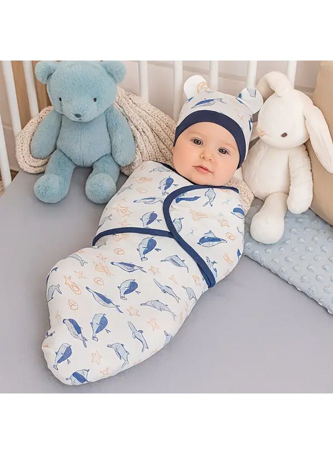 Deer Print Newborn Baby Blanket Soft Breathable Swaddle Wrap Crib Bedding Infant Gift - Image 5