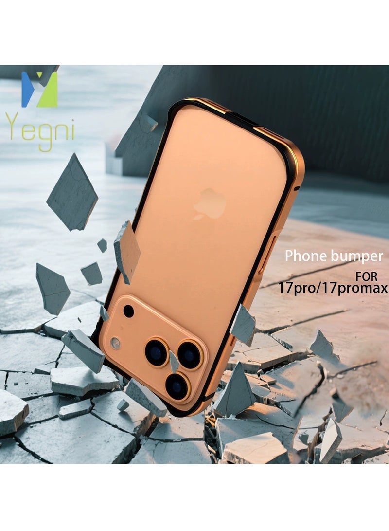 نعم سيدي. جراب واقٍ بإطار معدني مناسب لهاتف iPhone 17 Pro جراب واقٍ للهاتف المحمول iPhone 17 Pro Max إطار هاتف محمول من Apple - Image 2