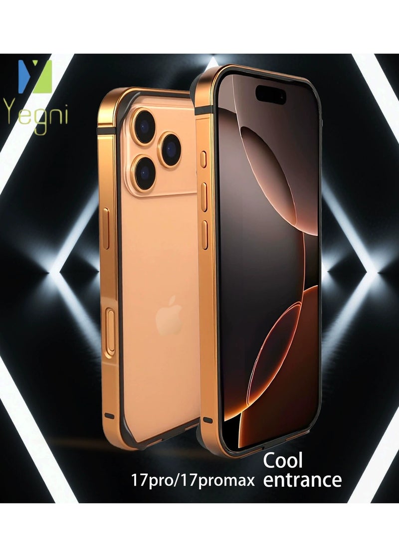 نعم سيدي. جراب واقٍ بإطار معدني مناسب لهاتف iPhone 17 Pro جراب واقٍ للهاتف المحمول iPhone 17 Pro Max إطار هاتف محمول من Apple - Image 3