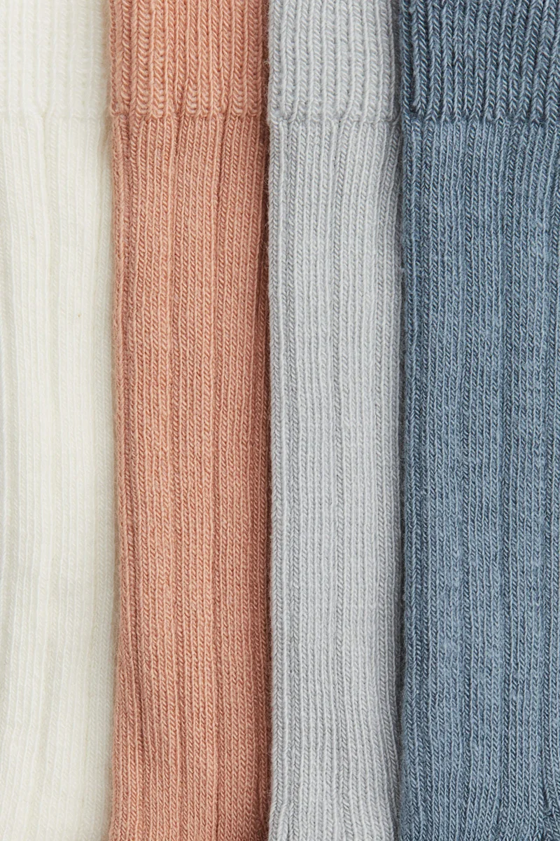 H&M 4-pack ribbed socks