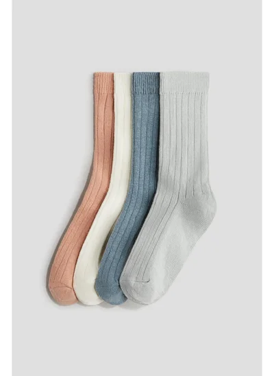 H&M 4-pack ribbed socks
