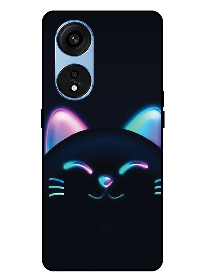 EYE CATCH Printed Protective Case Cover For Oppo A1 PRO -  Black Cat - Image 1