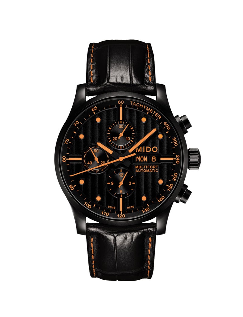 MIDO Multifort Chronograph Special Edition - Swiss Automatic Watch for Men - Black Dial - Case 44mm - M0056143605122 - Image 5