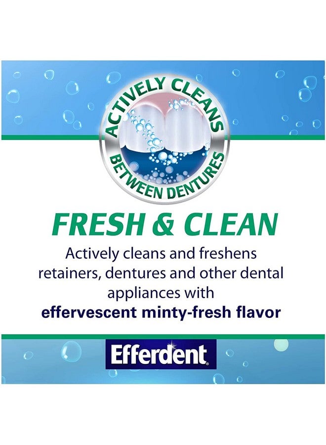 Efferdent Retainer Cleaning Tablets, Denture Cleaning Tablets For Dental Appliances, Minty Fresh & Clean, 44 Count, (Pack Of 3) - Image 3