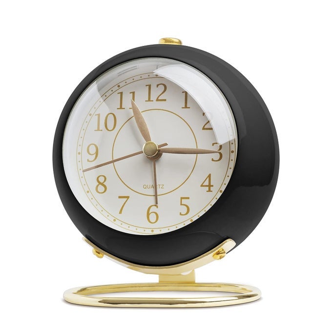 ANALOG ALARM CLOCK BATTERY OPERATED DESK CLOCK WITH BACKLIGHT