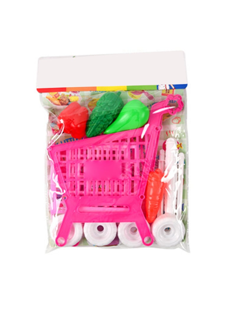 Velaurs 21PCS Shopping Cart Trolley Toy Set For Kids Role Play  - Image 5