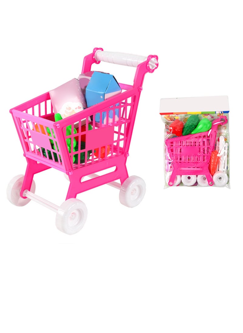 Velaurs 21PCS Shopping Cart Trolley Toy Set For Kids Role Play  - Image 2