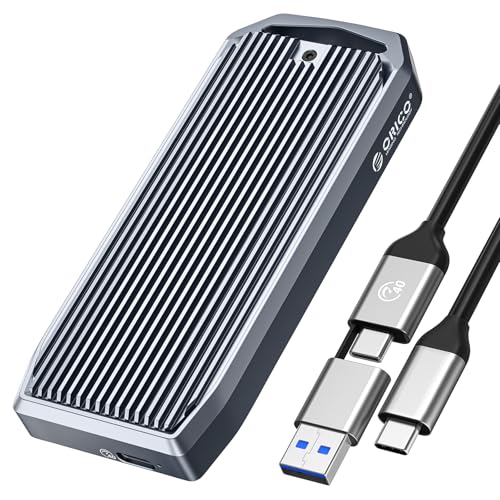 ORICO M.2 Enclosure for NVMe SSD, USB4.0 40Gbps Type-C to M Key B+M Key 2280 Aluminum External SSD Case Compatible with Thunderbolt 3/4 USB3.2/3.1/3.0/ Type-C-M2V01 - Image 1
