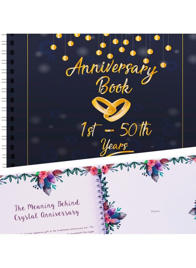 Unconditional rosie Wedding Gift For Couple, Memory Book | A Hardcover Journal To Document Anniversaries From The 1St To The 50Th Year | Present For Him/Her | Personalized Surprise For Husband & Wife - Image 1