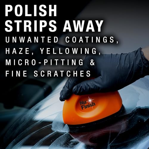 Nu Finish Glass Restore & Repel Kit, Two Step Regimen for Car Windshield, Includes Polishing Compound, Ceramic Sealant, Precision Applicator Tool, and 2 Reusable Sponges - Image 4