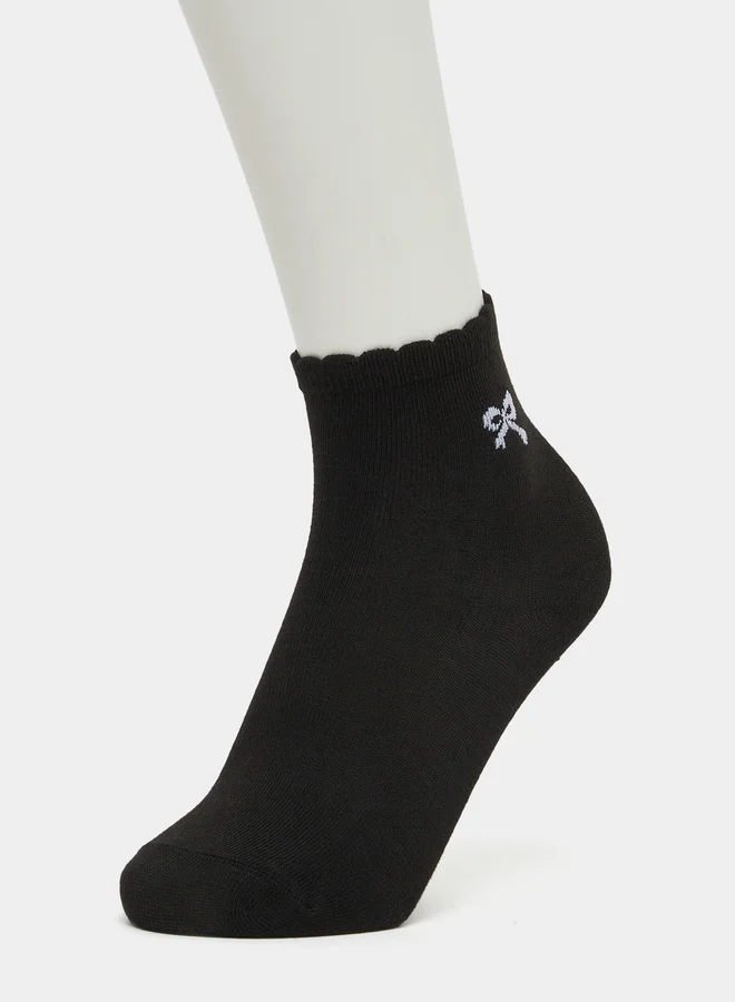 Styli Styli Set of 4 - Polka Dots Print Crew Socks