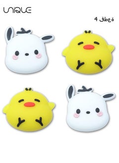 Unique 4Pcs for Nintendo Switch Thumb Grips Cute Cartoon Anime Design 3D Silicone Joystick Caps Joycon Controller Button Covers for Nintendo Switch/OLED/Switch Lite for Boys Girls Kids Teens  - Image 1