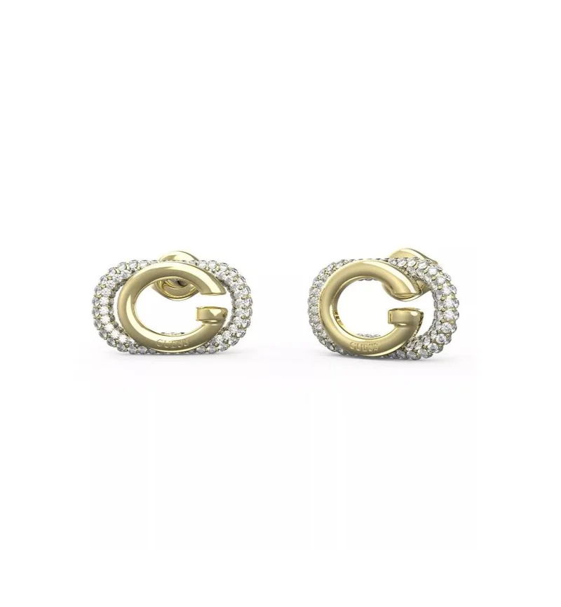 جس Logo Detail Stud Earrings