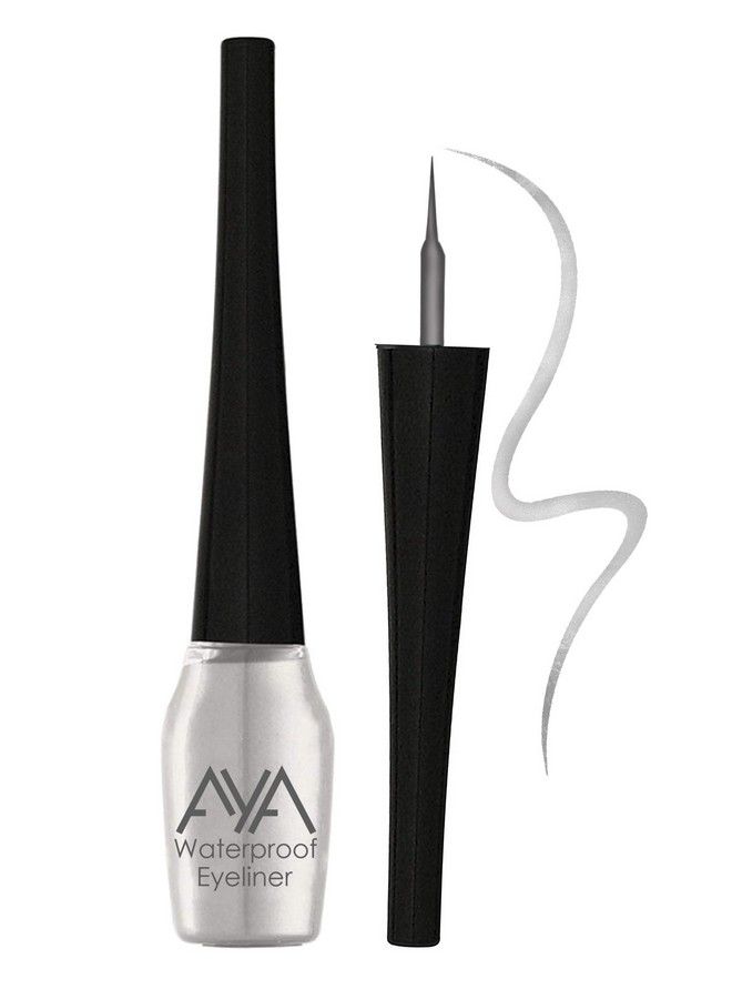 AYA Waterproof & Long Lasting Eyeliner Set Of 2 (Silver And Golden) ; Smudge Proof Transfer Proof Eye Liner For Eye Makeup ; - Image 4