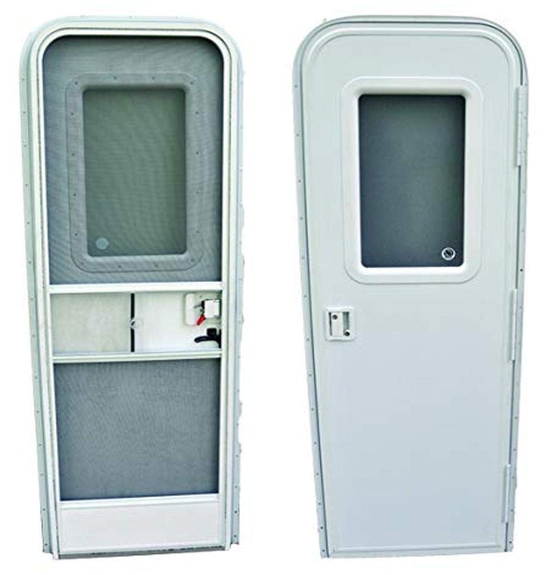 زجاج نافذة باب دخول RV من AP Products 015201495 أبيض